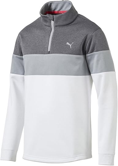 puma men's elevated pwrwarm 1/4-zip pullover