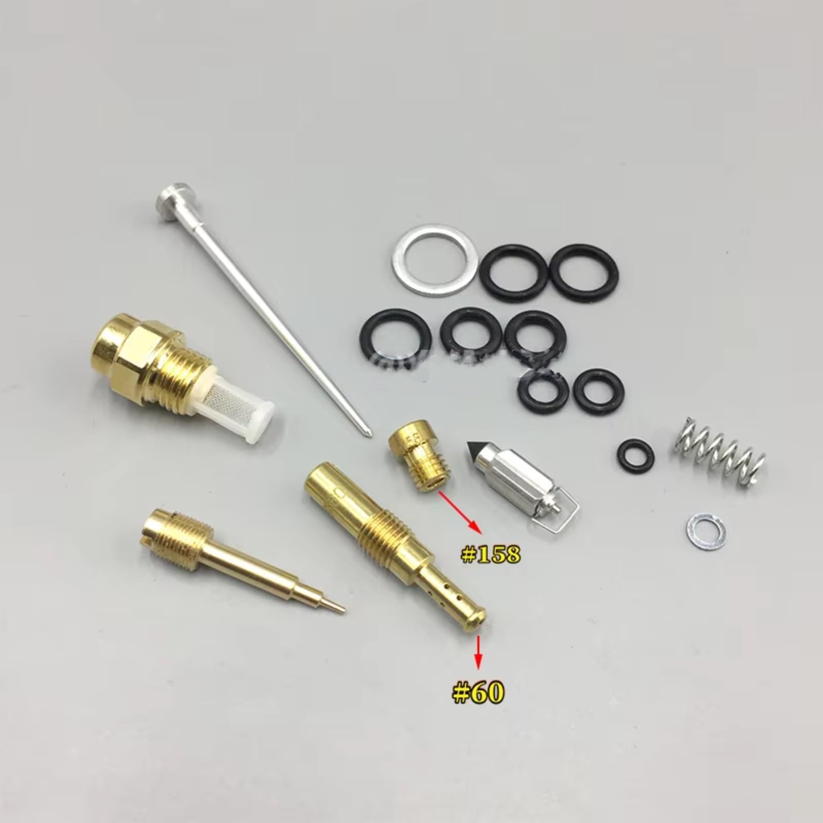 Kit Reconstrucción Reparación Carburador Motocicleta Aguja Flotante para Reemplazo Diafragma Junta Asiento para Goldwing GL1500SE 1992-2000 Kit de ReconstruccióN Carburador(Set 2)