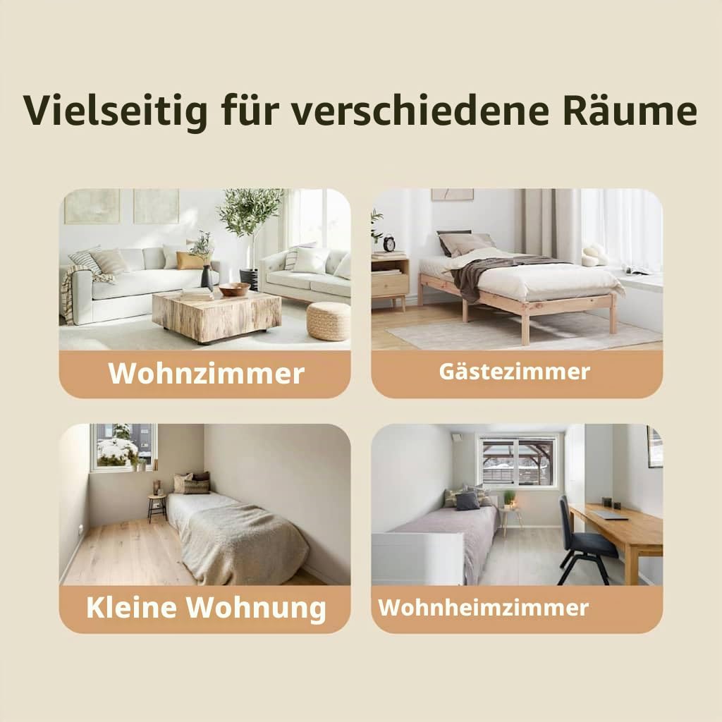 vidaXL Tagesbettrahmen Weiß 80 x 200 cm Pulverbeschichteter Stahl, Moderner, robuster Tagesbett-Rahmen, rechteckiges Metallbett, platzsparende Schlaflösung, wie EIN Sofa
