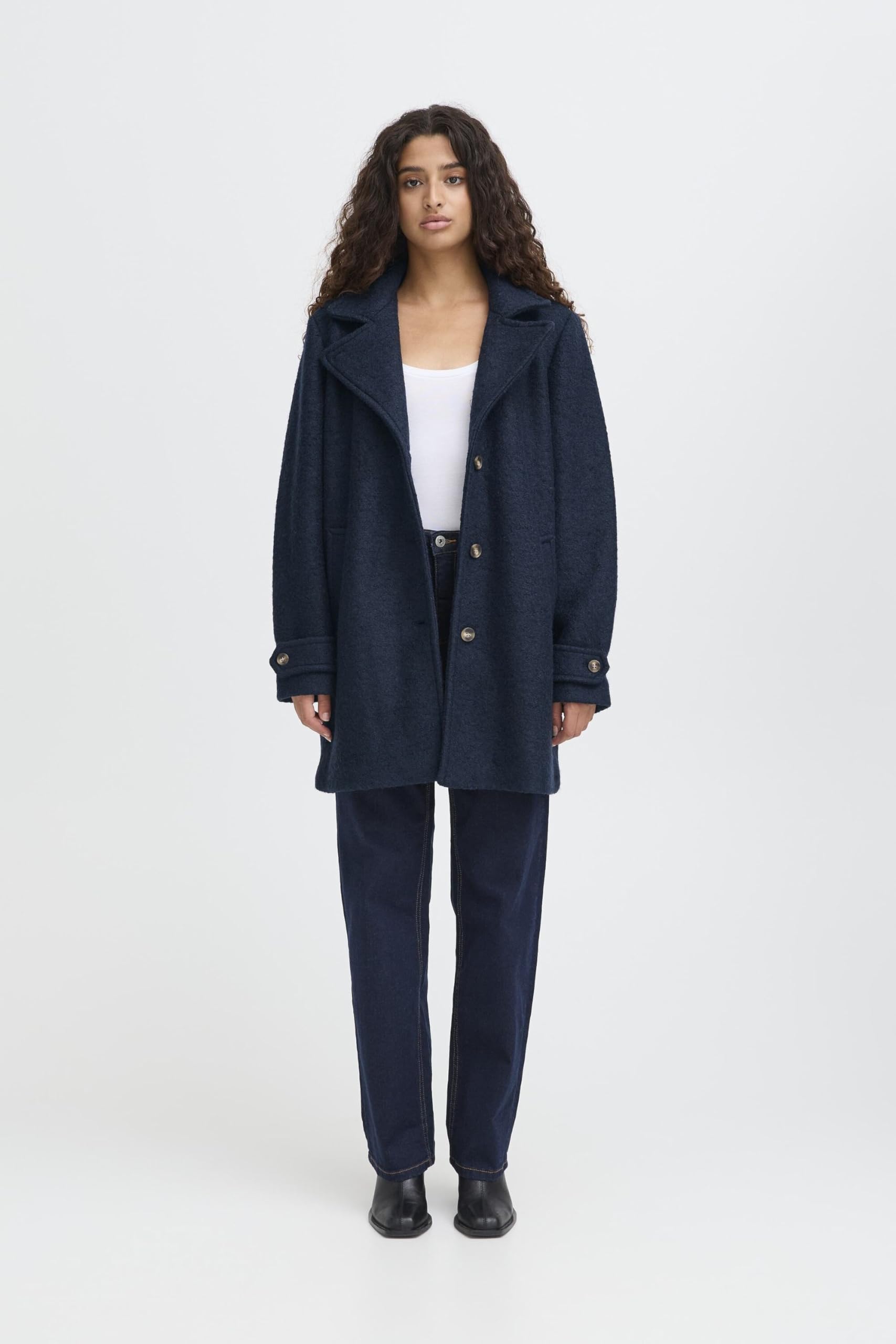 ICHI Damen Jacke IHSTIPA Lange Ärmel
