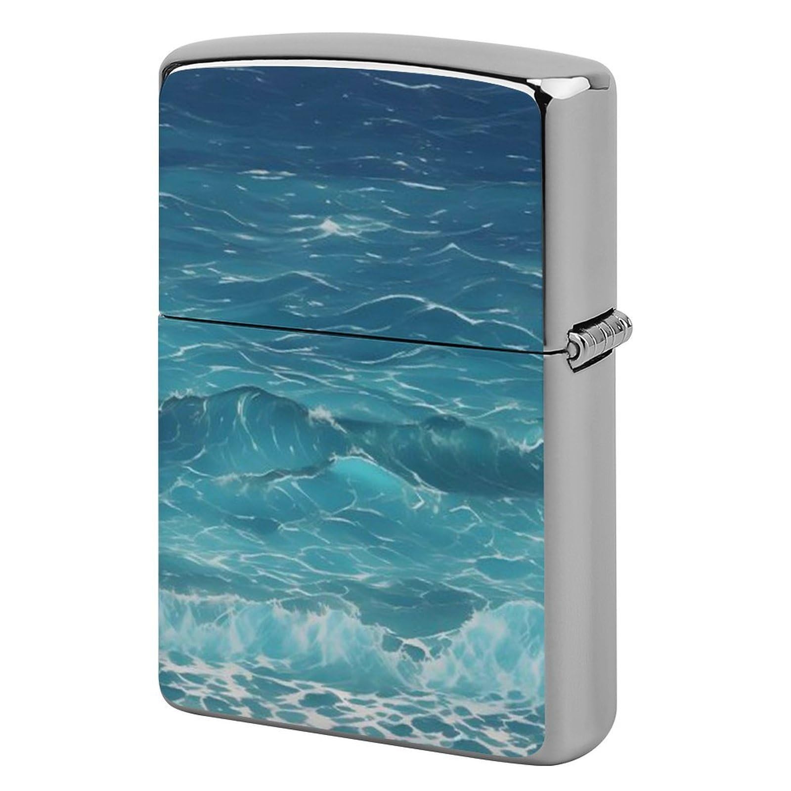 The Deep Lighter Cover for Men, Personalized Lighter Case for Birthday Gift, Flip-Top Lighters Protective Cover, Portable Lighters Shell for Outdoor, Travel