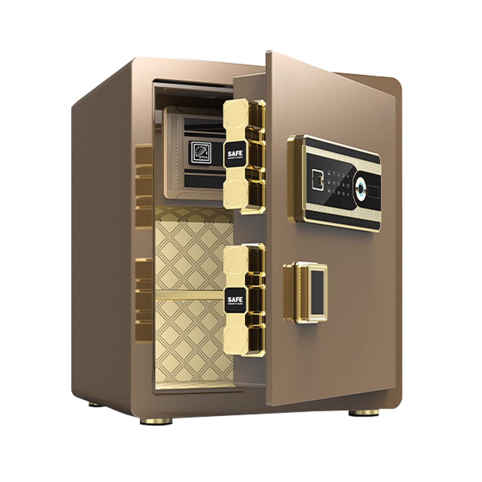 IEOWY Biometric Safe Box - Fireproof Digital Security Safe for Home, Office, Hotel, Protects Money, Documents, Jewelry, Guns, and Ammunition