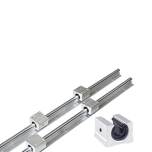 Miniatura 3 de CNC Parts - 2 rieles lineales SBR16-47.244 in + 4 bloques de rodamientos tipo cuadrado deslizante SBR16UU, guía lineal de 0.630 in de longitud 47.2