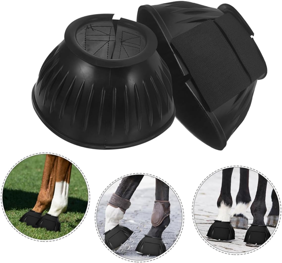 balacoo 4pcs Reusable Horse Leg Support Boots Lightweight Tendon Protectors for Convenient Protection and Comfort During Training and Riding