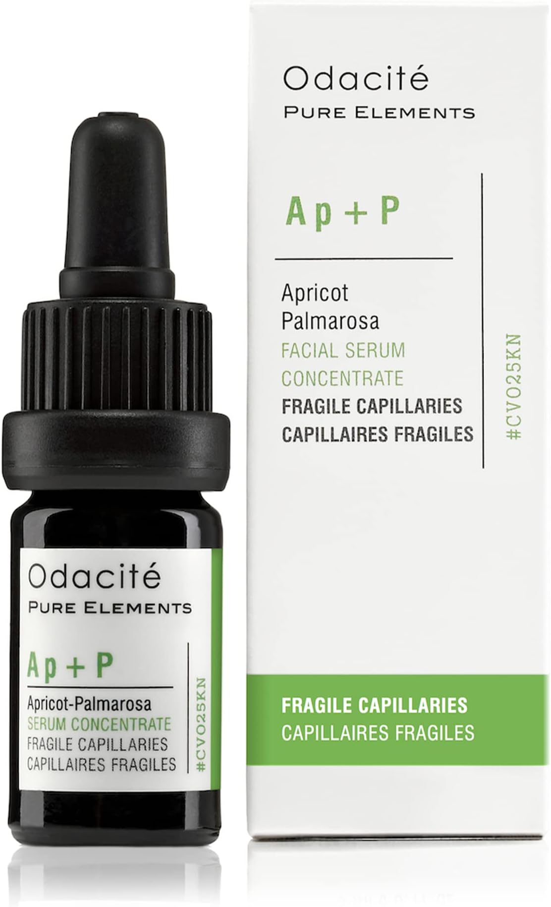 Odacité Anti Aging Serum Concentrate with Apricot and Palmarosa - For Fragile Capillaries - Ultra-Soothing Facial Serum for Fragile Skin, Redness & Healthy Looking Skin - 0.17 Fl. Oz