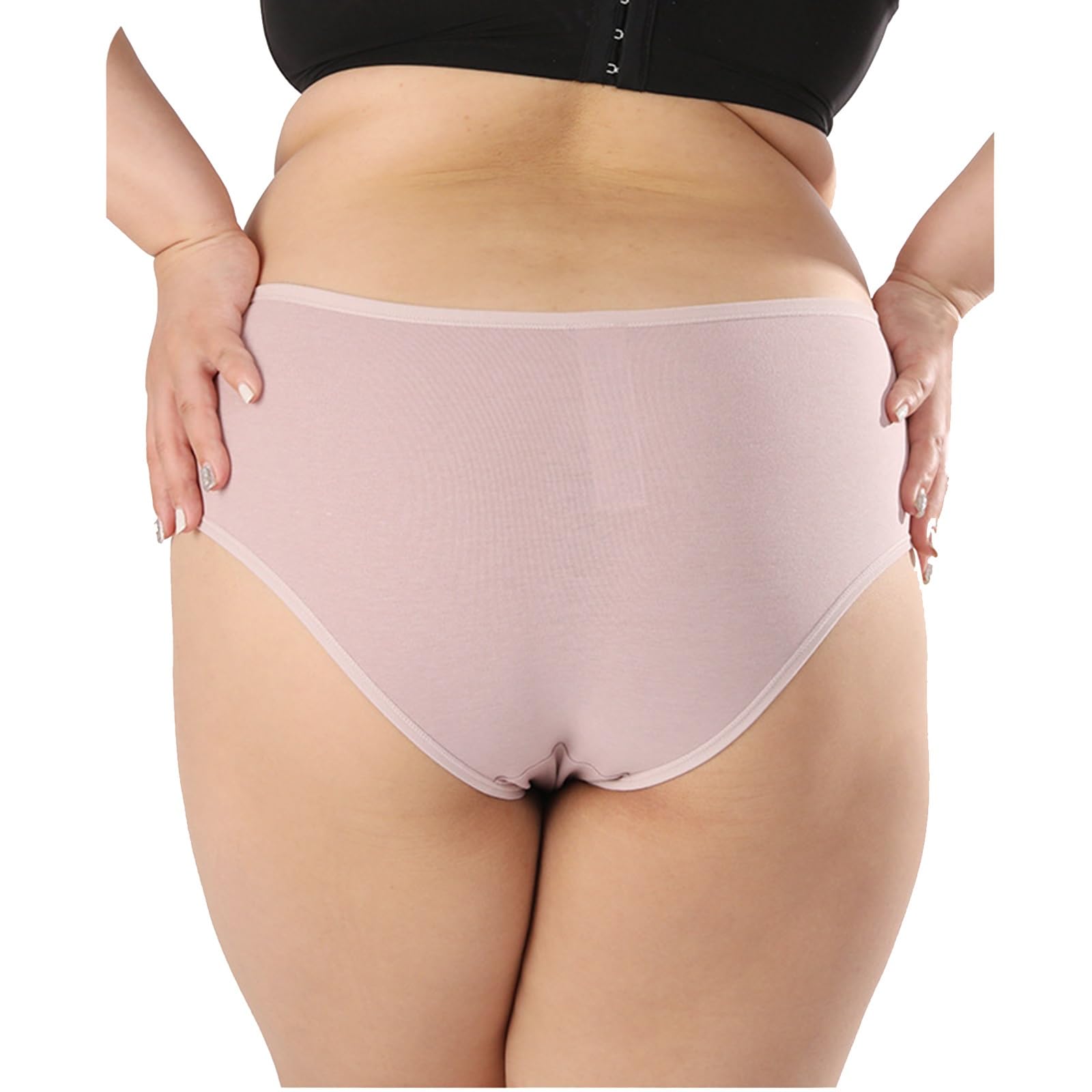 POCHY Mujer Estiramiento Tallas Grandes Ropa Interior Sin Costuras Grandes Curvas Slips Transpirable Braguitas Cómodo Calzoncillos 3/4/6-Pack
