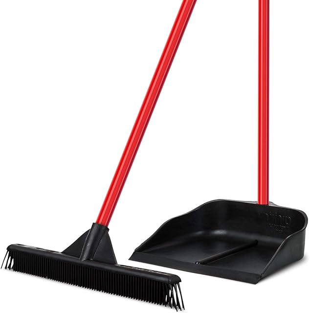 Tyroler Bright Tools Dustpan and Brush Made of 100% Natural Rubber