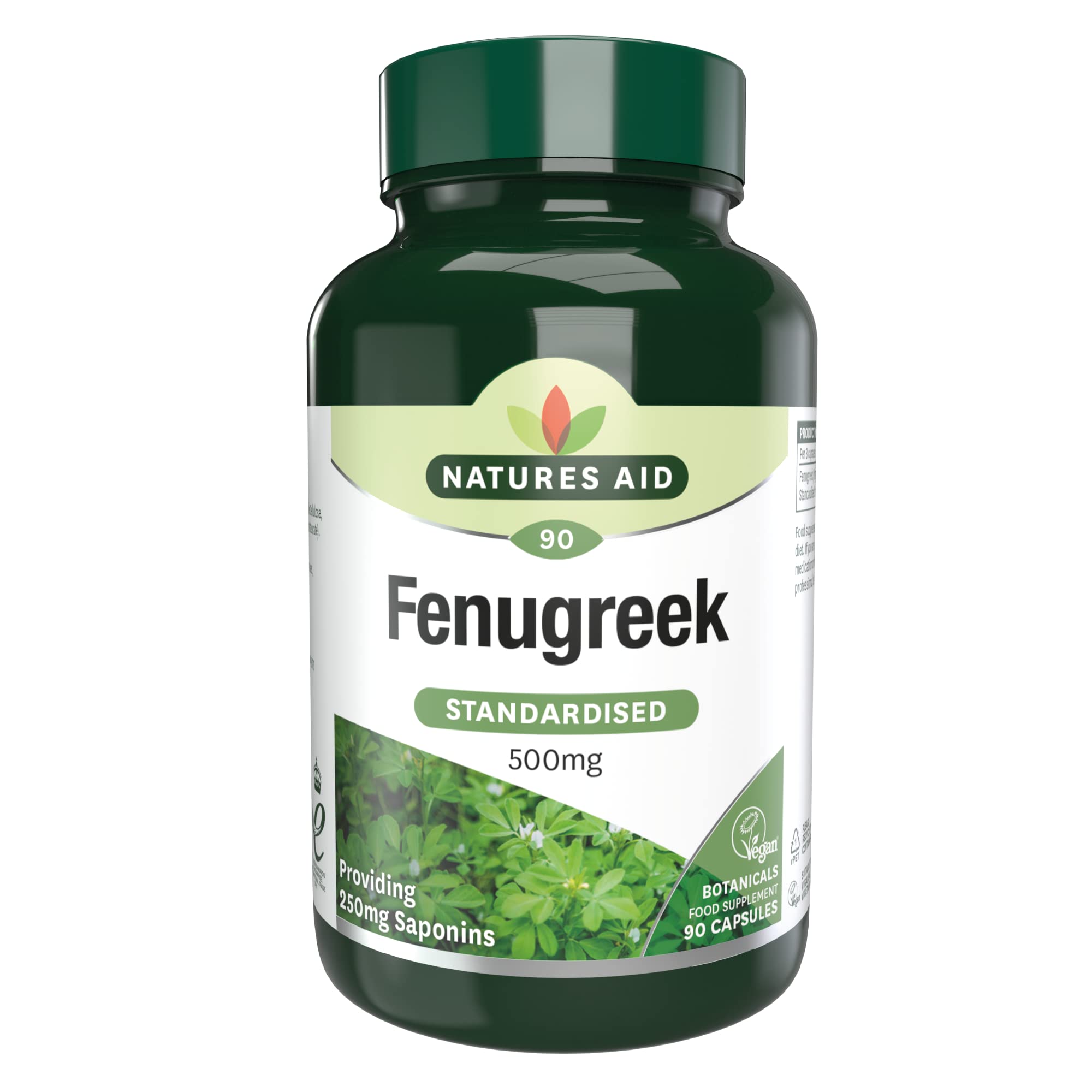 Natures Aid 500mg Fenugreek Capsules - Pack of 90Natures Aid 500mg Fenugreek Capsules - Pac…