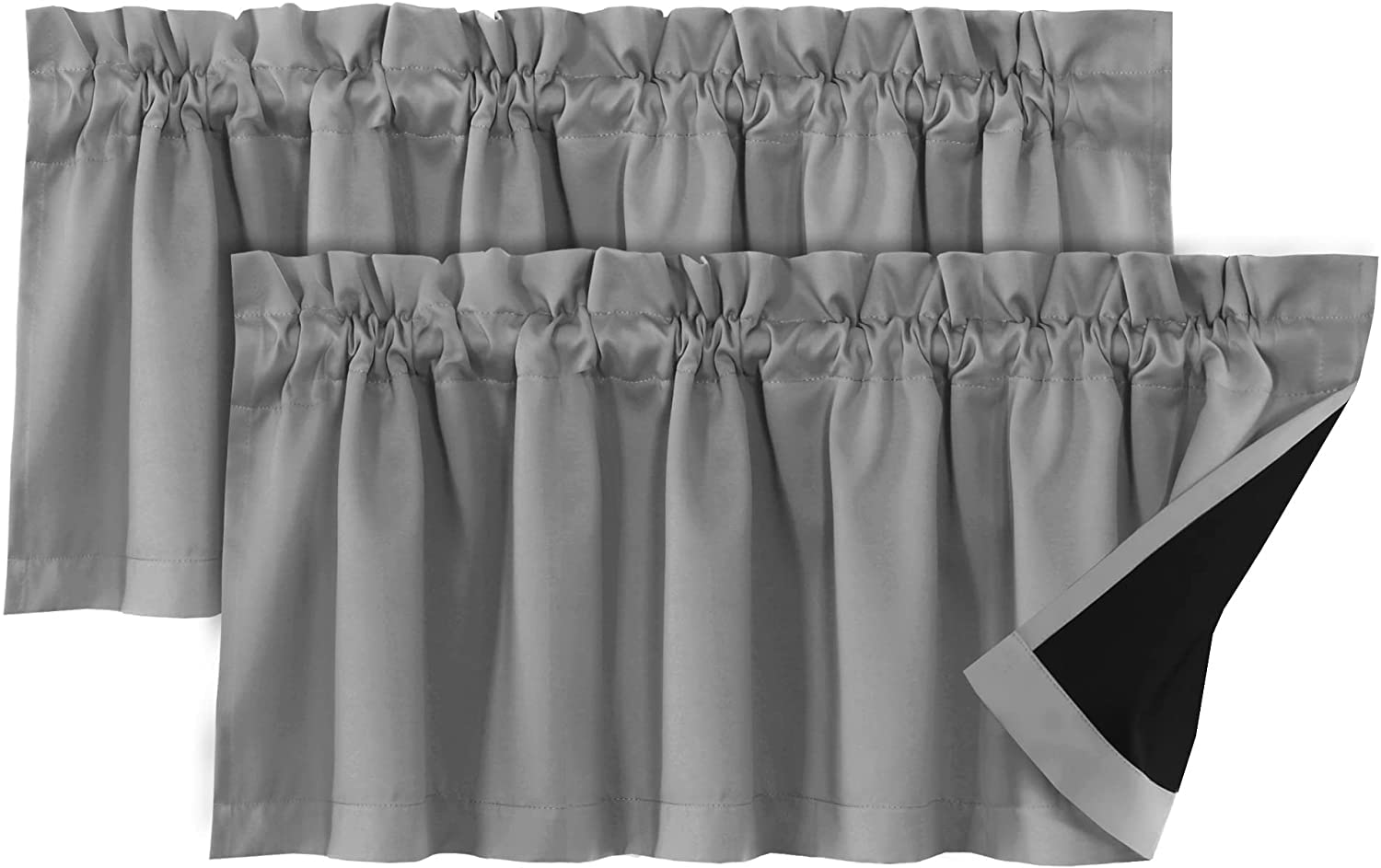 Cortinas de cocina y ventanas pequeñas con aislamiento térmico y luz