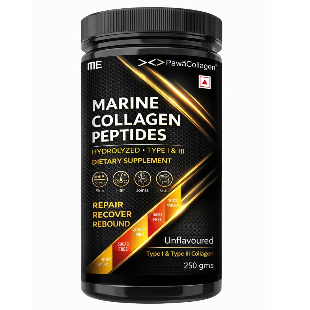 Worlds Best Marine Collagen Powder for Skin, Joints & Bones, Muscles, Hair & Nails, Protein Dietary Supplement, Gluten Free, Sugar Free, No Preservatives (250 gm- 50 scoops x 5 gm)-image-6
