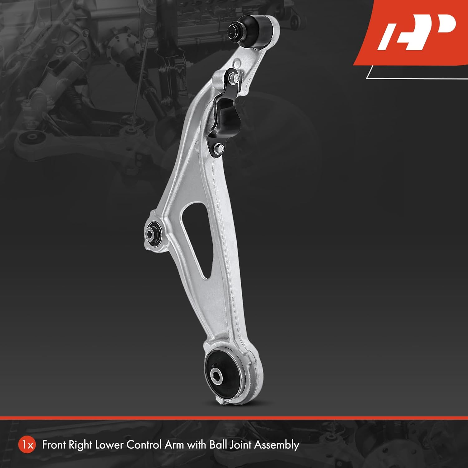 A-Premium Front Right Lower Control Arm, with Ball Joint & Bushing, Compatible with Nissan Pathfinder 2013-2020, Infiniti QX60 2014-2020, JX35 2013