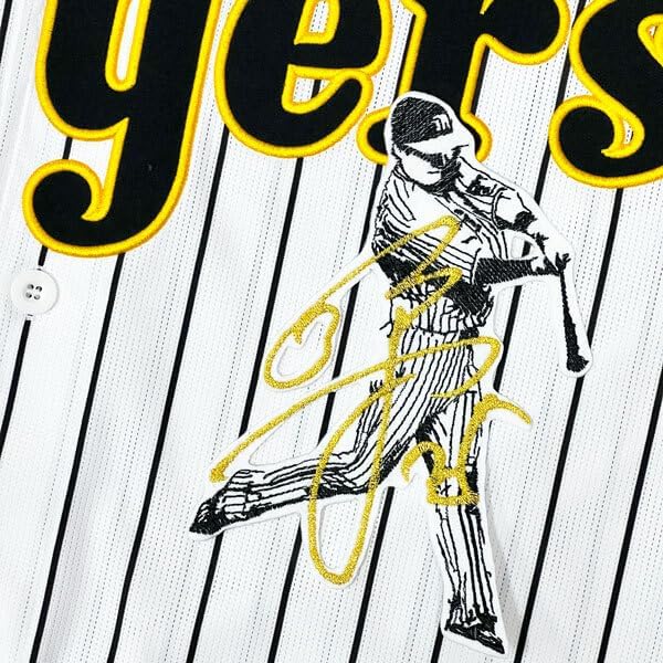 阪神 渡邉諒 シルエット 2 &amp; サイン 刺繍 ワッペン ユニフォーム