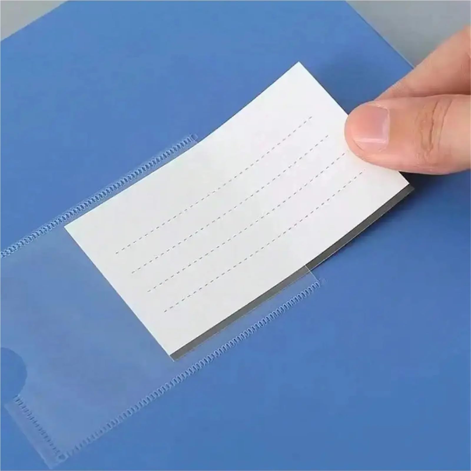 Scatola di File Pieghevole da 2 Pezzi Documenti A4 archiviazione Dati PP Grande capacità Contratto Voucherolder Etichetta Casuale Dimensioni Multiple per Ufficio(A4-5.5cm)