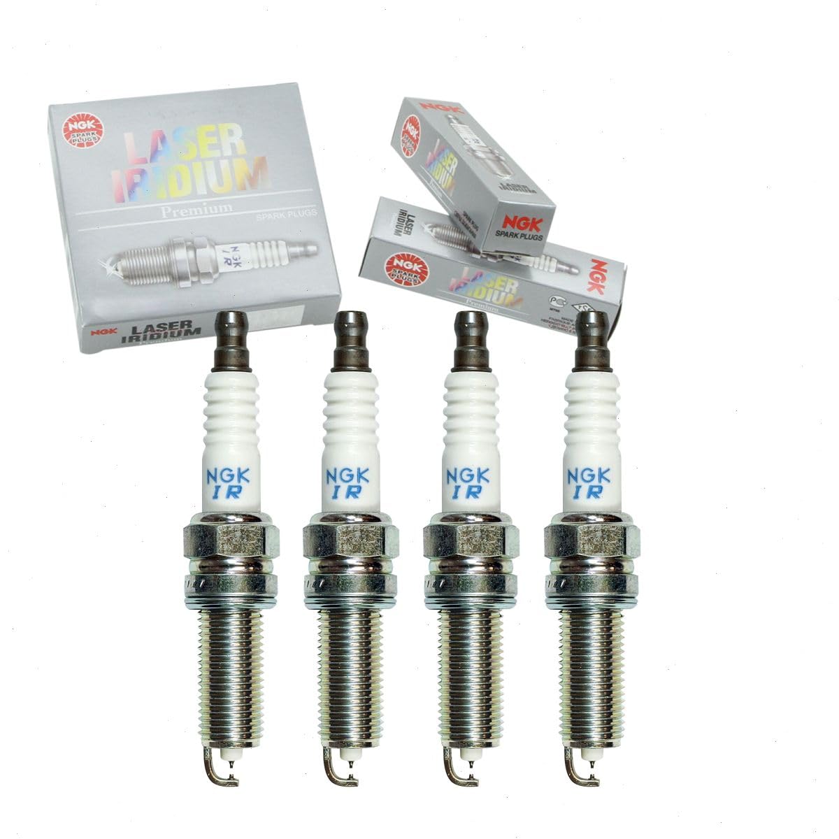 NGK Laser Iridium 4 pc spark plugs for Kia Optima 2011 to 2015 2.4L