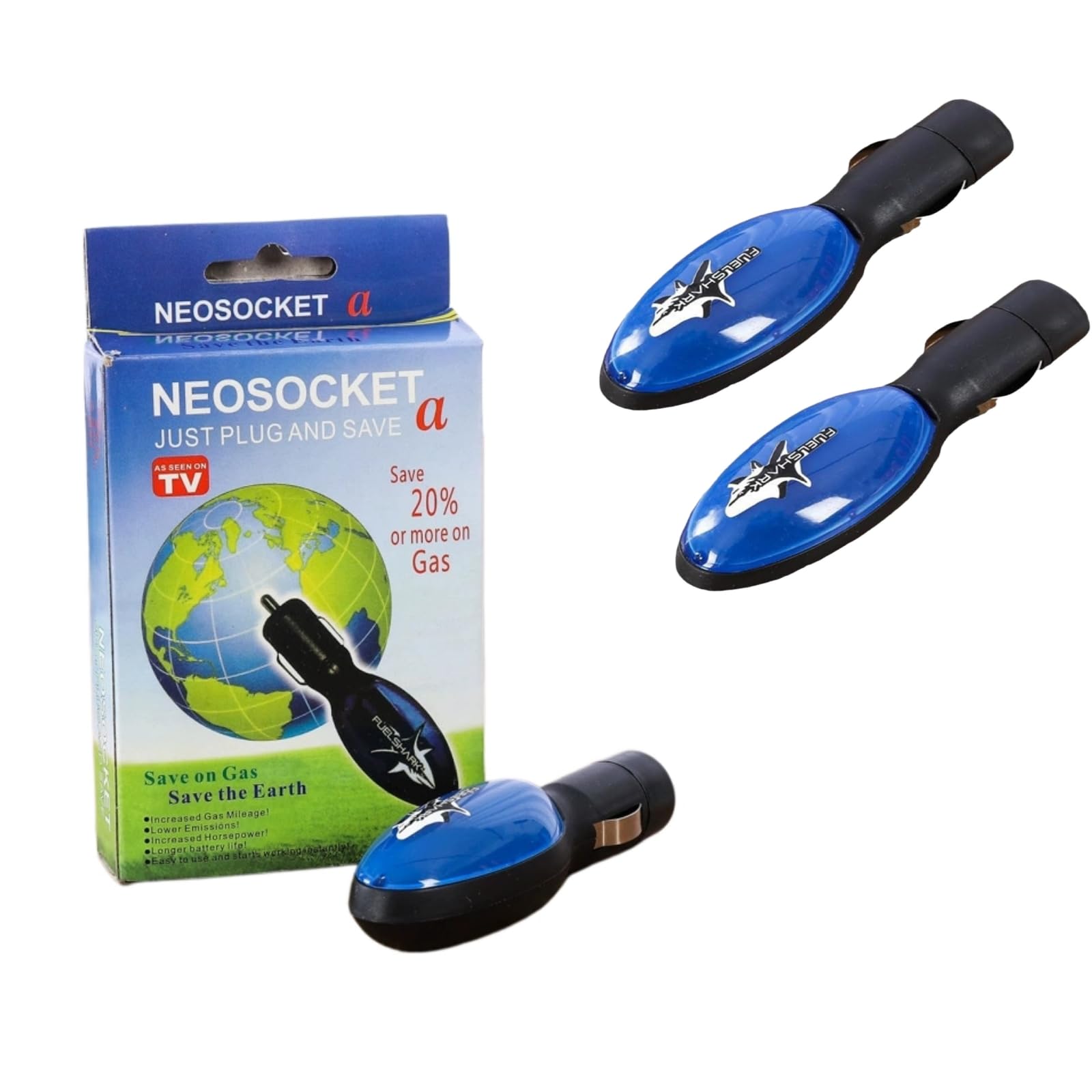 Car Fuel Saver 2pcs, 2026 New Upgrade Fuelshark Fuel Sync Device, Gas Saver for Car & Truck, Automotive Spill Saver Auto Save 10-30% on Gas Economizer (2 Pcs) - 2