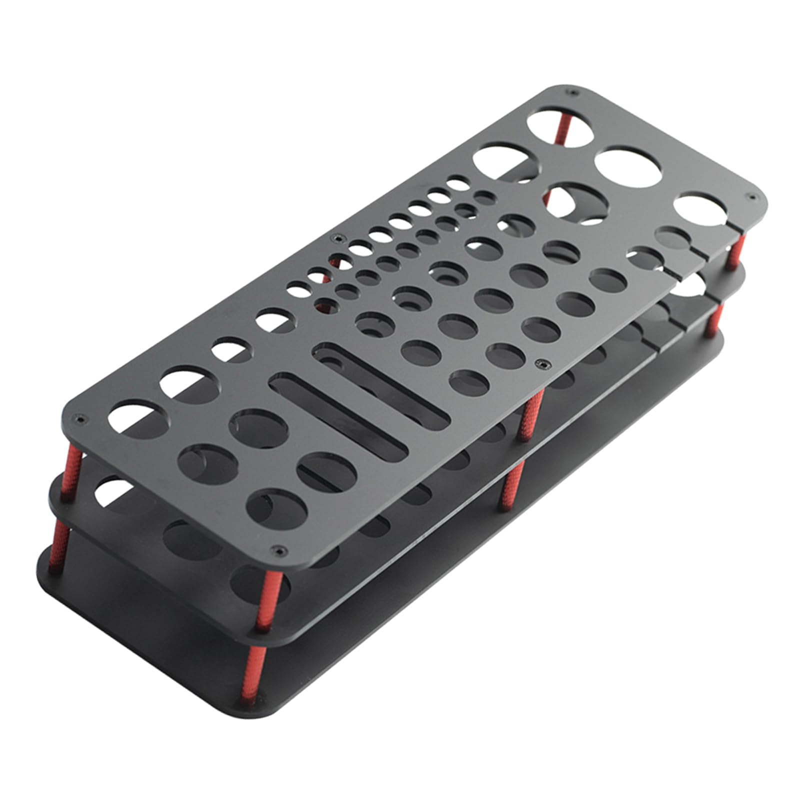 Woedpez Black Screwdriver Storage Rack Multifunctional Maintenance Holder Electronic Component Screwdriver Tweezers Tool Marker Scissors Pliers Storage Rack