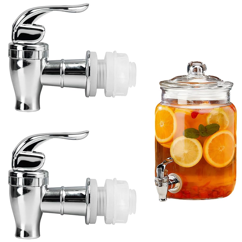 HASTHIP® 2Pcs Replacement Spigots for Beverage Dispenser, Food Grade & Leakingproof Reusable Drink Tap Faucets for Cool Drink Containers, Juice, Water & Iced Tea Dispensers-image-30