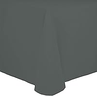 Vista 31 de Ultimate Textile Cotton-Feel - Mantel de comedor ovalado fino (60 x 84 pulgadas), color rojo