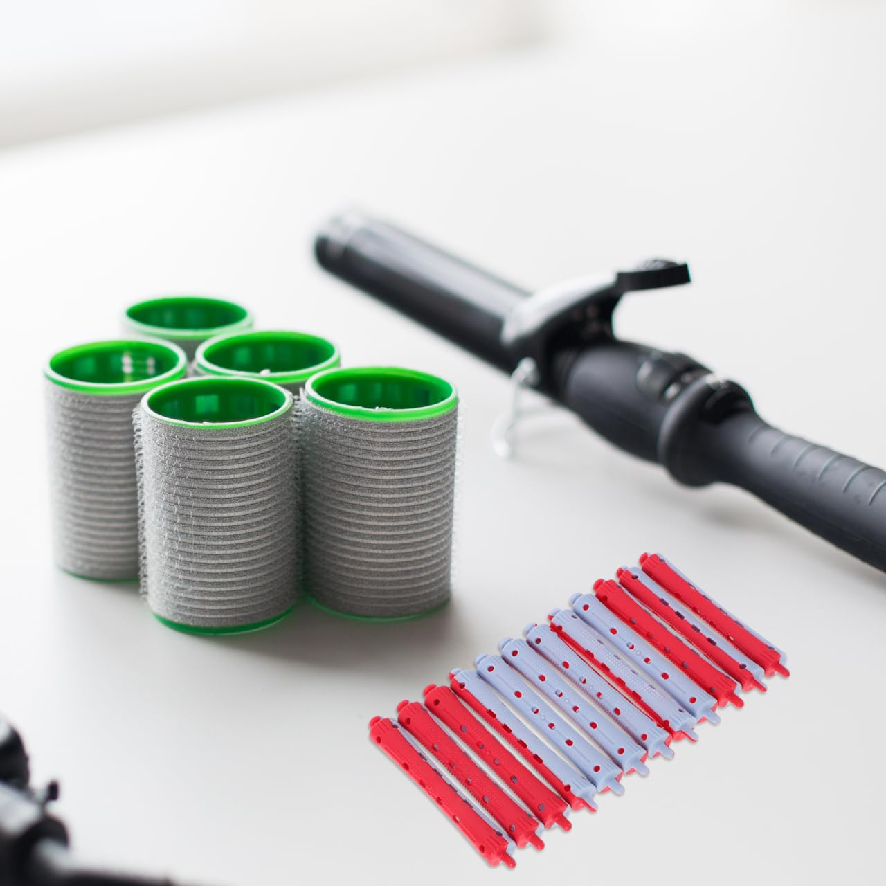 12Pcs Hair Perm Rods Plastic Curling Rollers for Short and Long Hair Styling Accessories Salon and Home Use Cold Wave Hairdresser Curling Rods