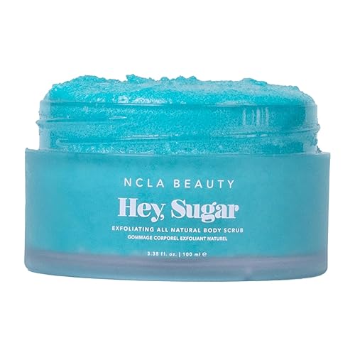 NCLA - Hey, Sugar Body Scrub  Suaviza, exfolia e hidrata la piel  Mantequillas de karité, mango + cacao  Vegano, libre de crueldad y cuidado de la