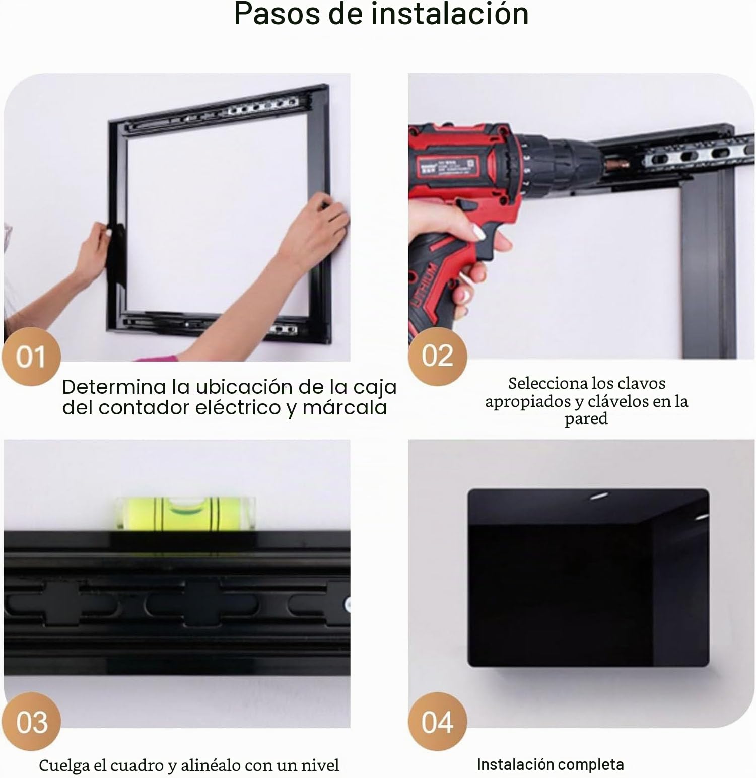 Cuadro Contador Electrico Pintura Decorativa Cubre Contador Tapa Cuadro Electrico Decorativos Caja Medidor Desmontable,01,80 * 60cm/31.5 * 23.6in