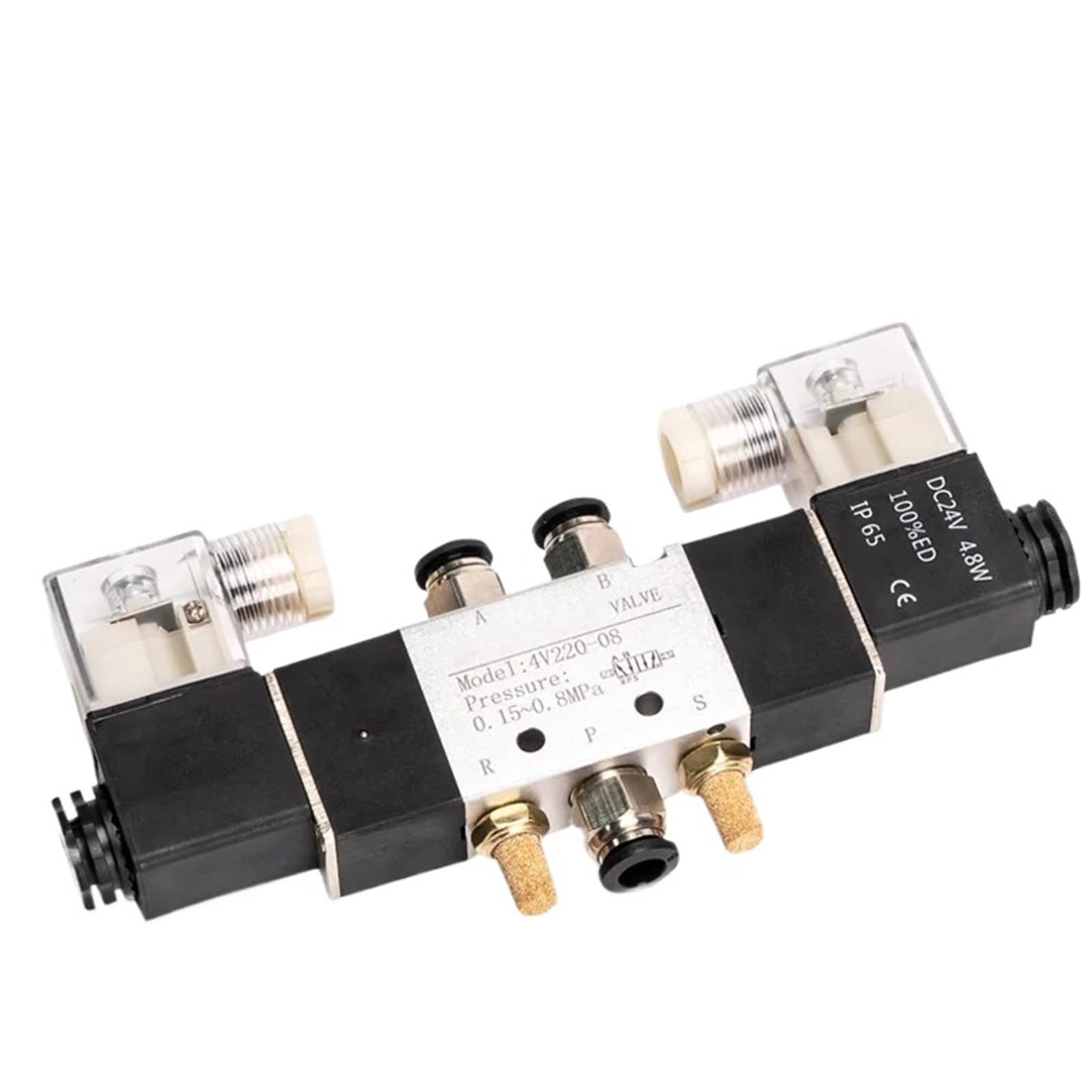 Électrovanne pneumatique 4V220-08 24V pour résoudre les blocages de vérins industriels