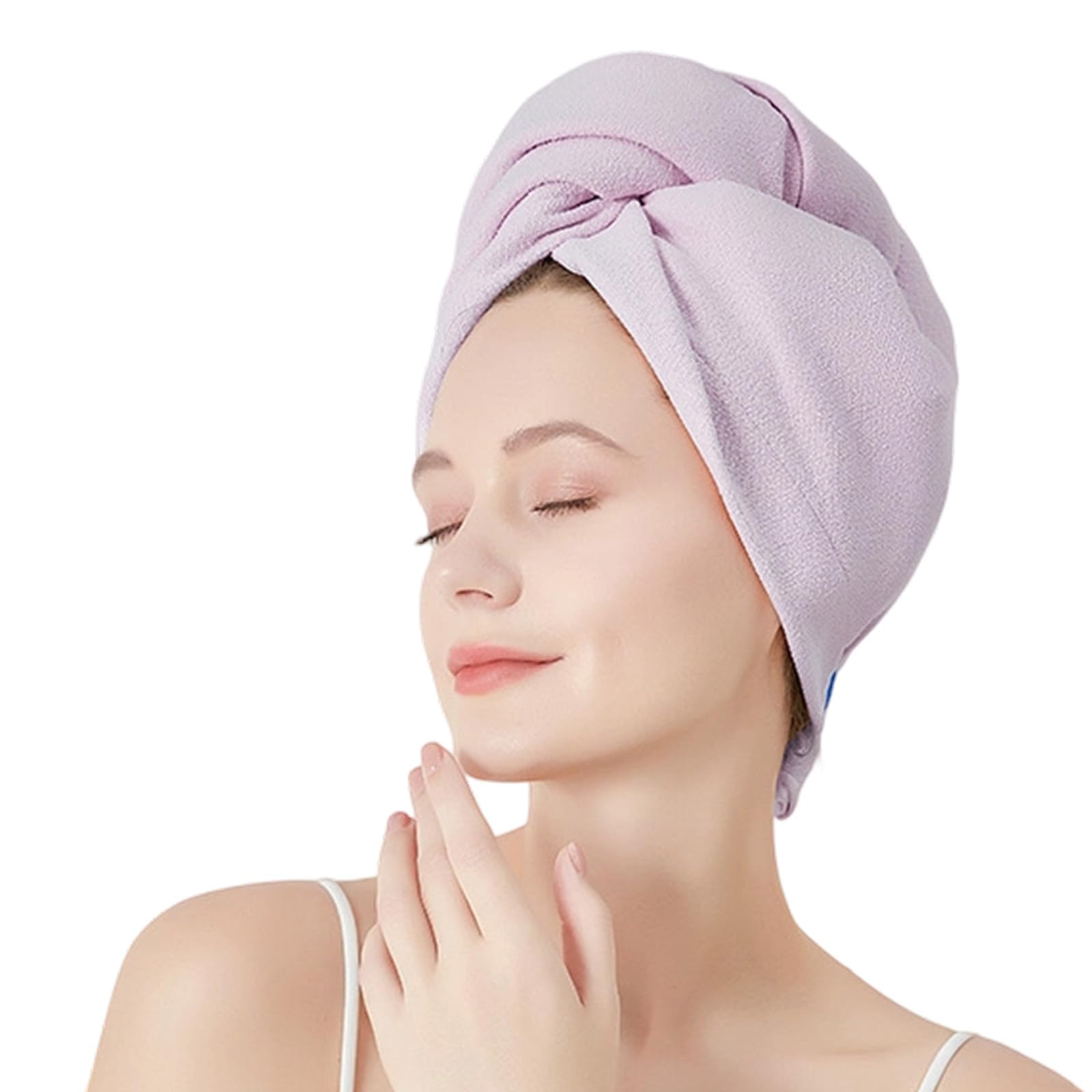 Snorvixre Absorbent Microfiber Hair Towel Wrap for Fast Drying Gentle Care Soft Hair Drying Towel