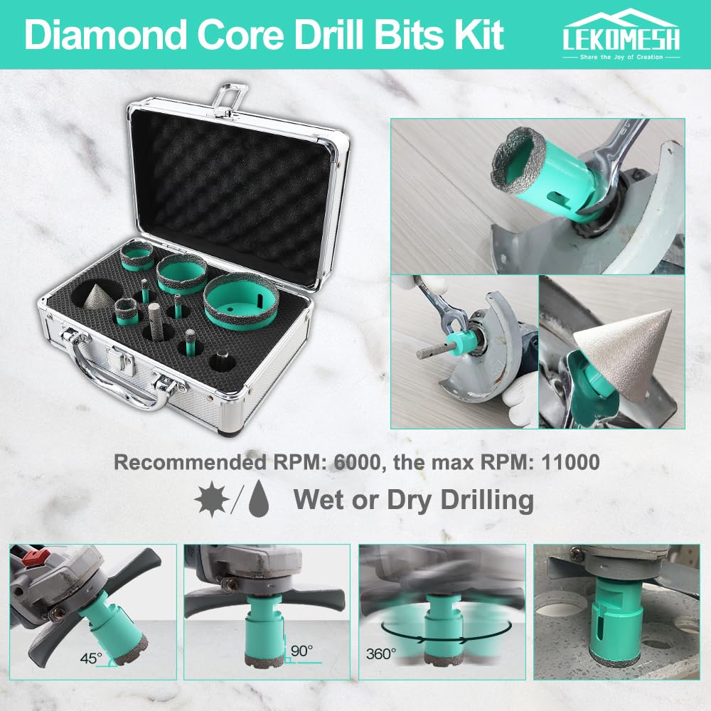 Fresa Elettrica Da Parete VEVOR - 4800W, 42mm, Per Cemento E Marmo - Con 5 Lame