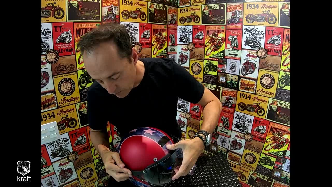 Capacete Kraft Old School historic 66 - Preto / 60 | Amazon.com.br