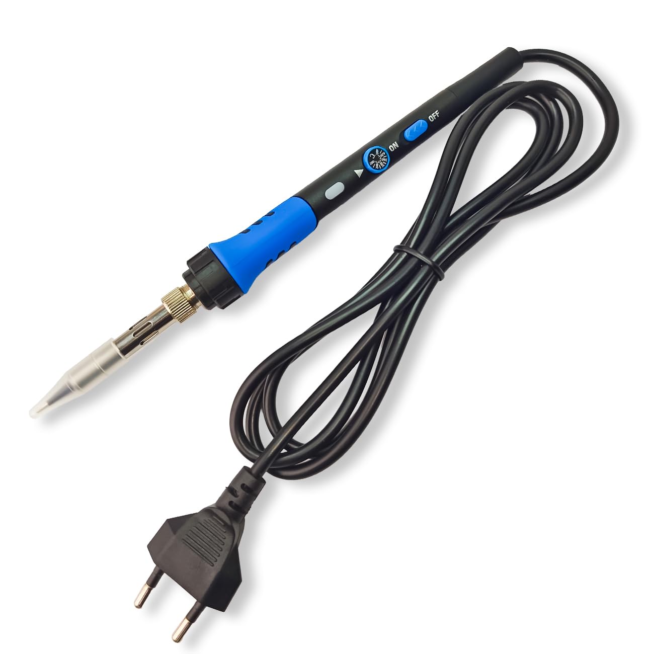 amiciTools 60W Soldering Iron with 200~450°C Adjustable Temperature Control and On-Off Switch