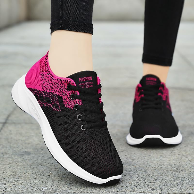 Womens Orthopedic Bowling Shoes, Walking Shoes Women Lightweight Breathable Sneakers & Tennis Footwear, Non-Slip All-Day Comfort for Running, Gym, Travel