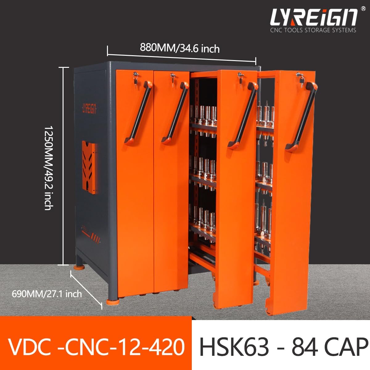Large Capacity CNC Tool Holder Vertical Drawer Cabinet, Multi-Purpose CNC Tool Storage Cabinet, CNC Tool Storage Rack Equipment for Workers Warehouses Machining Centers