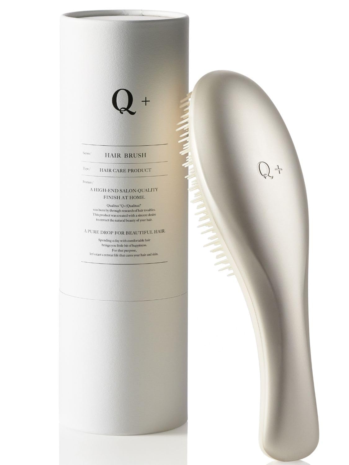 【一度で絡まりをほどく】 Q+ クオリタス ヘアブラシ レディース くし 髪の毛…