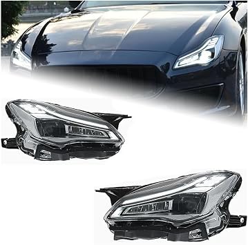 1 Pair Car Styling Head Lamp Compatible For Maserati Quattroporte Headlights 2013-2017 Headlight LED DRL Signal Lamp Automotive Accessories
