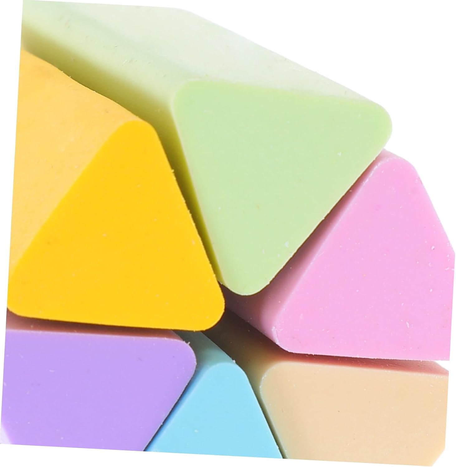 Gadpiparty 18pcs Triangular Erasers for Hb No- Supplies Comfortable Grip for Drawing and Writing Multi-Function Stationery for School Use