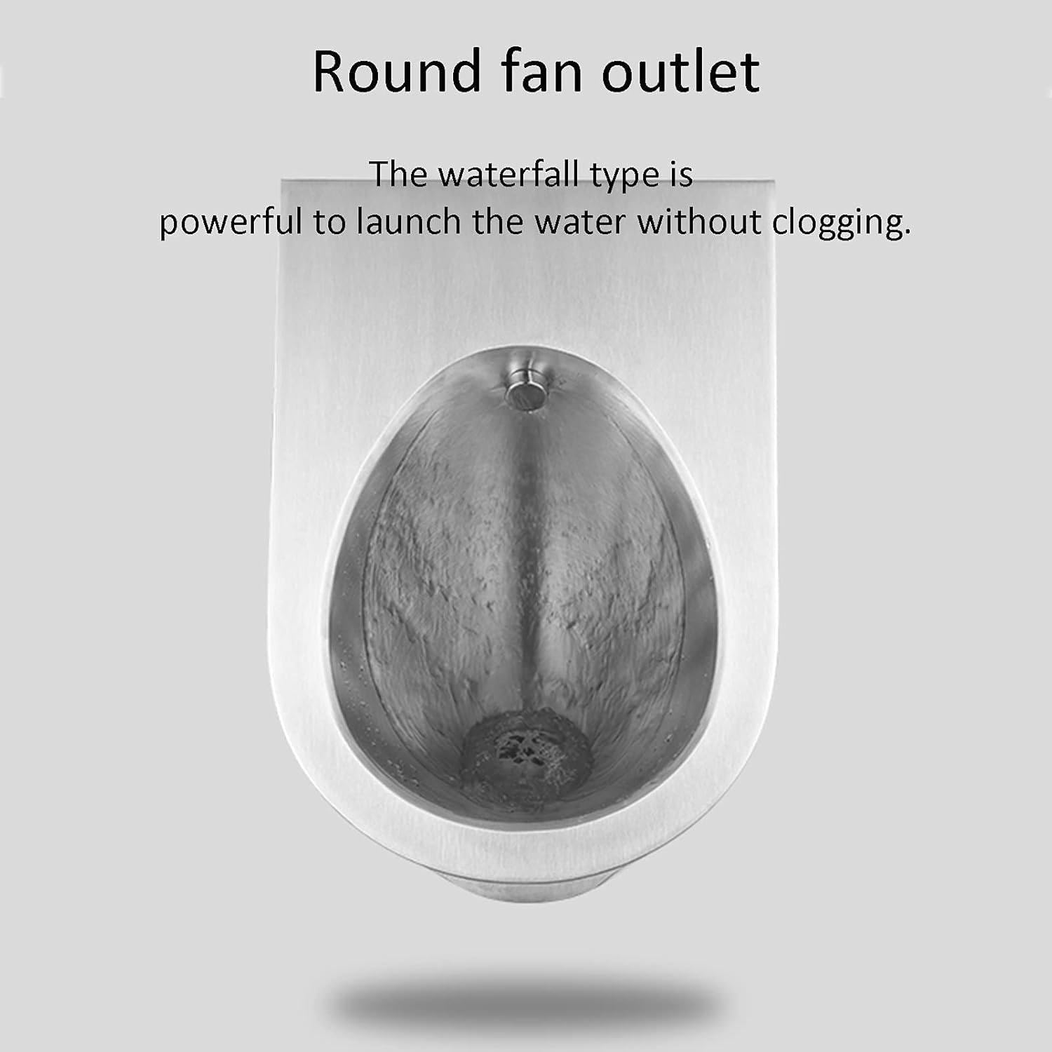 Orinatoio da Uomo a Parete 304, orinatoio da Uomo in Acciaio Inossidabile con induzione Automatica, per Servizi igienici pubblici Rosegold-Urinal+Sensor