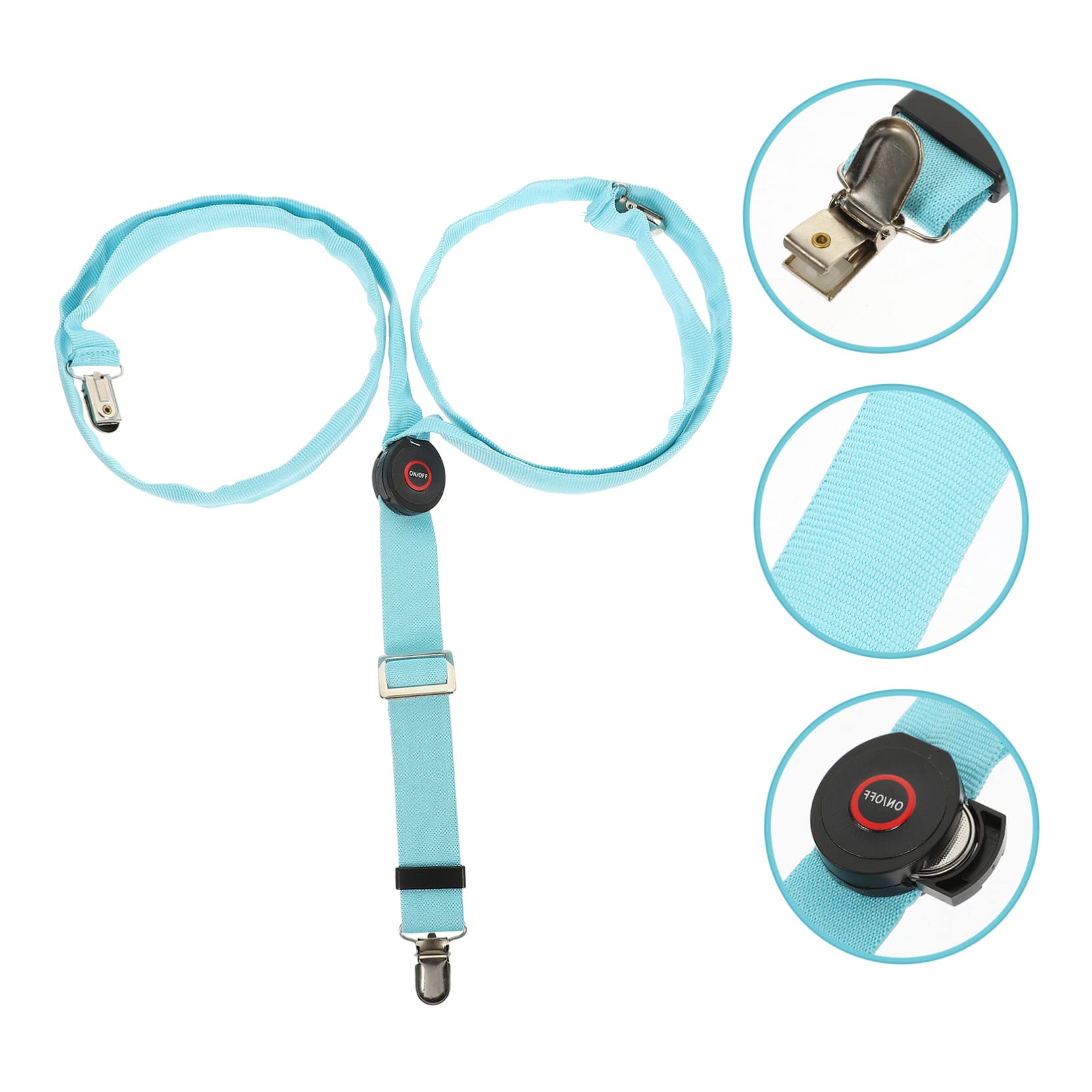 VALICLUD 4 Pièces Bracelet Lumineux Sangle De Pantalon Lumineux Bretelles En Forme De Y Jarretelles Pour Fête Jarretelles Pour Hommes Avec Clips Bretelles Pour Hommes Pour Jeans Pantalon