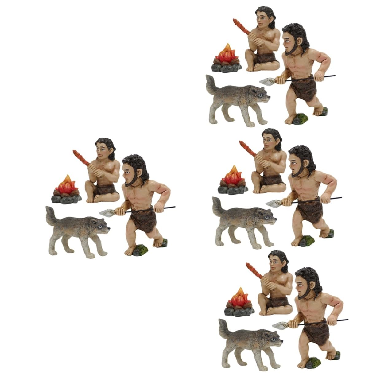 Mipcase 4zestawy Sztuk Kreatywnych Figurek Do Miniaturowych Krajobrazów Stylowe Dekoracje Do Ogrodu Biura i Przestrzeni Publicznych Unikalne Akcesoria Aranżacji Przestrzeni