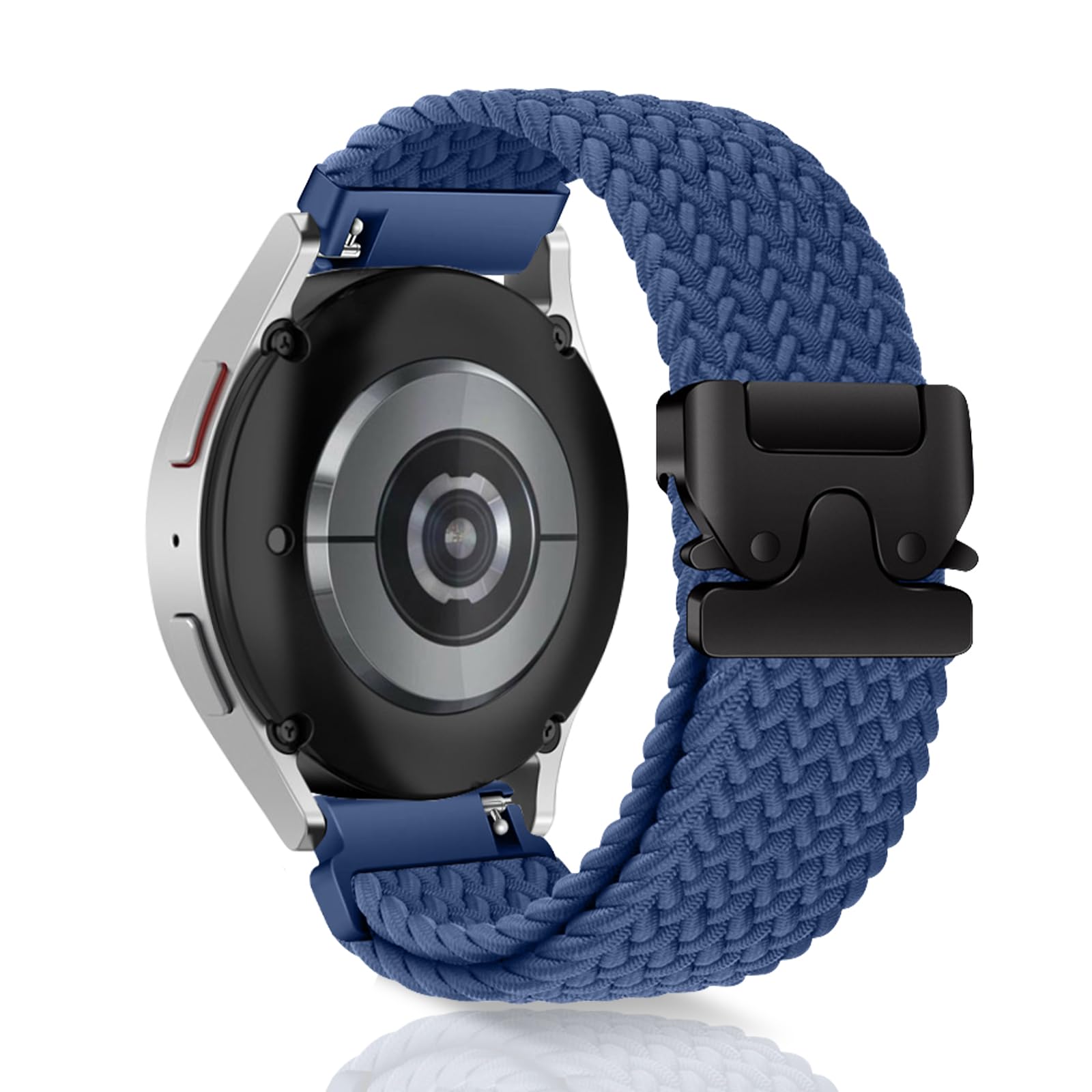 MiKoyi 20mm Bands for Samsung Galaxy Watch 7/6/5/4 40mm&44mm, 6 Classic 43mm&47mm, Nylon Stretchy Braided Sport Strap for Amazfit Active 2 Square/2/1,