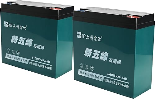Batería de plomo ácido sellada de 12 V 20 AH con conector de tuerca y perno, batería de repuesto recargable de ciclo profundo para scooter