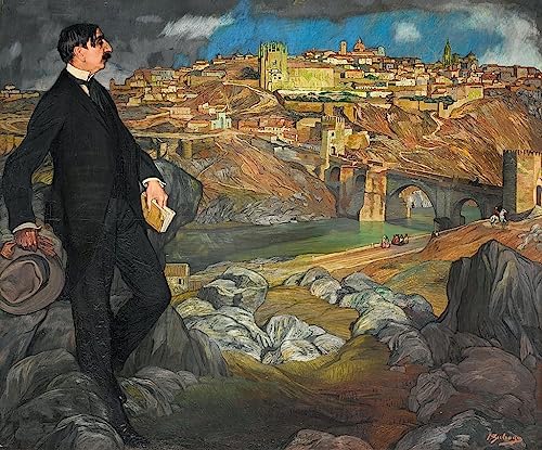 Toile pour décoration murale portrait de Maurice Barrès Ignacio Zuloaga format 60x90
