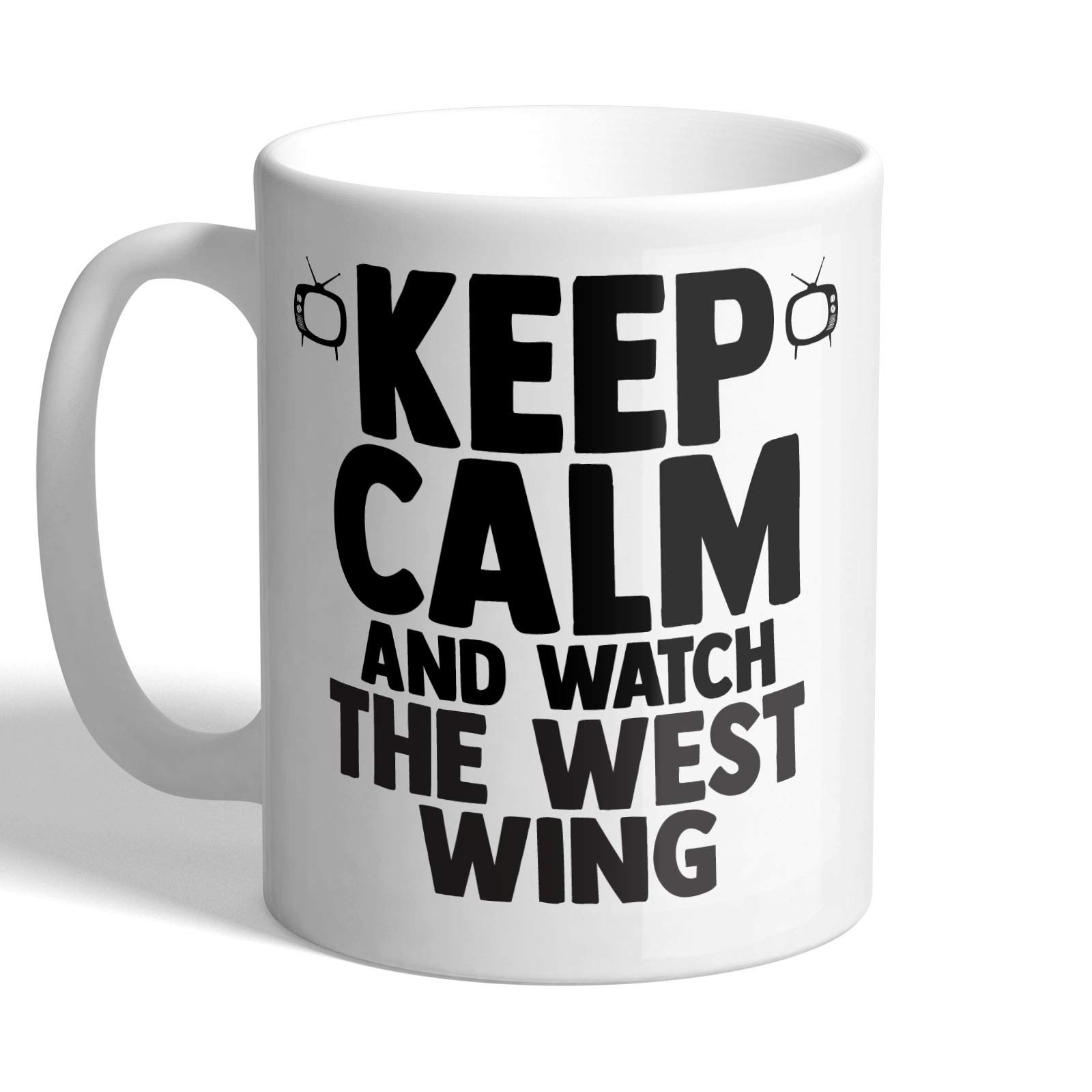 I Love Mugs Ltd White I Love Mugs - Keep Calm And Watch The West Wing - Mug, Ceramic, 11Fl.oz.