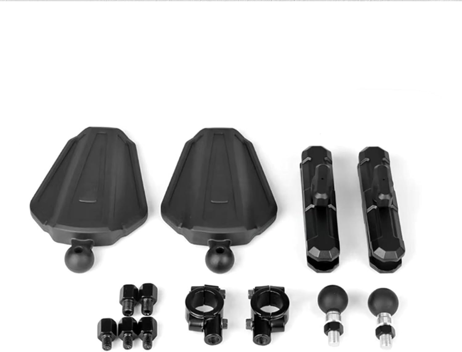 Adventure Motorcycle Mirrors, Foldable Motorbike Rear View Side Mirror with 7/8" Handlebar Mount 8mm 10mm Screws, Universal Motorcycle Mirror Fit for Scooter Moped Dirt Bike Quad Scooter Electric Bike