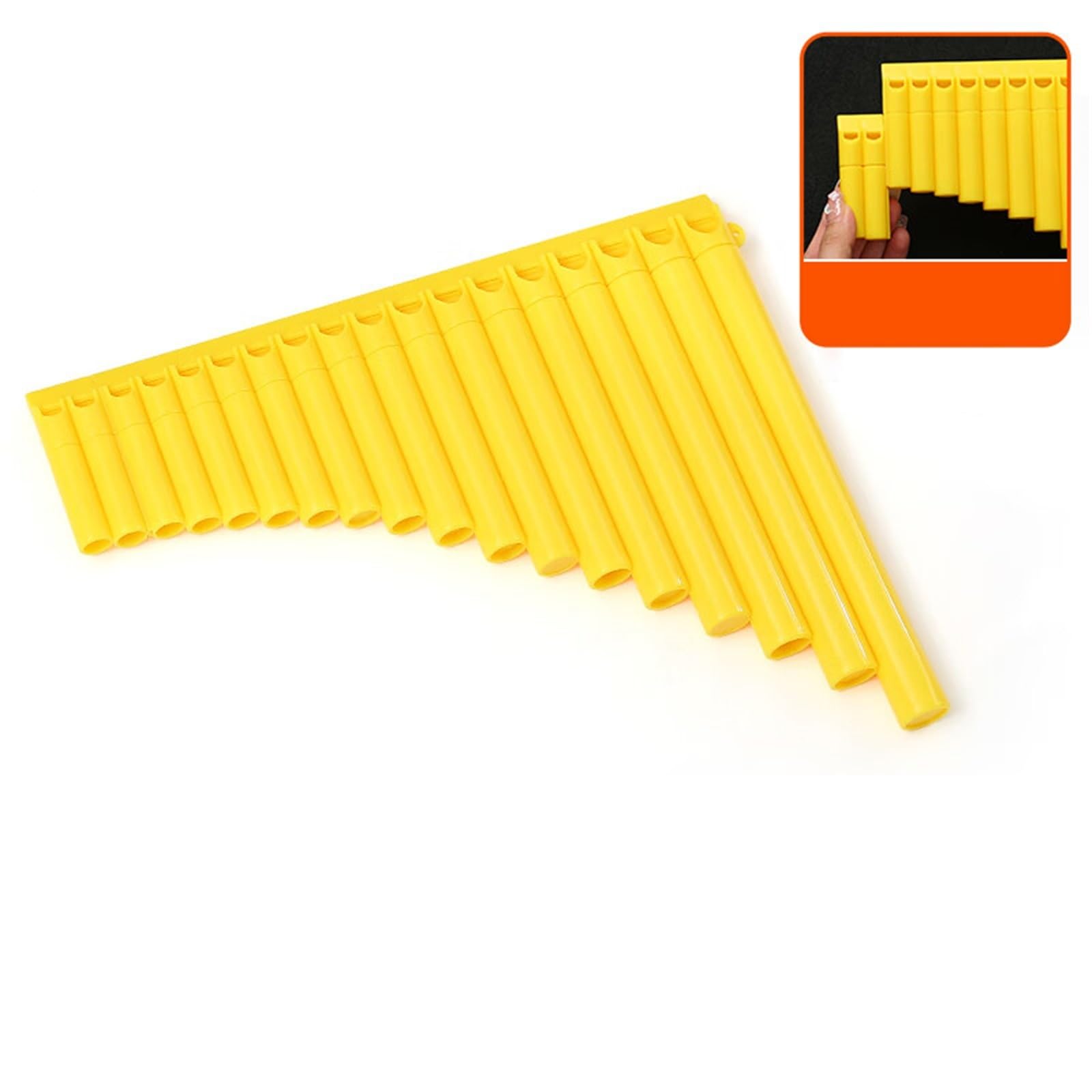 Flauti Pan Adulti Flauto Di Pan Giallo A 18 Tubi In Do Maggiore Strumento Professionale Per Principianti