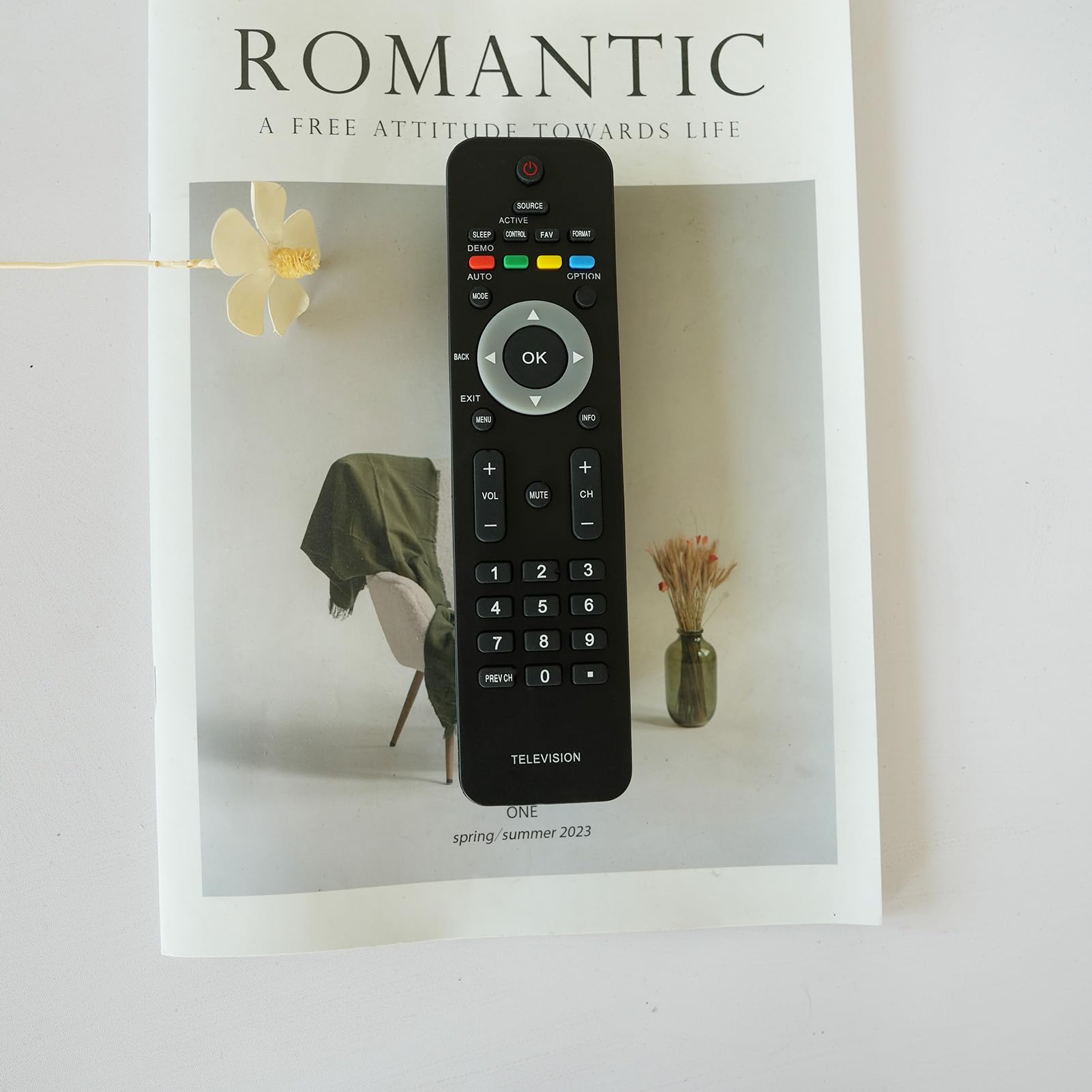 Mando A Distancia Universal Compatible Con Todos Los Televisores Philips LCD LED, No Requiere Configuración