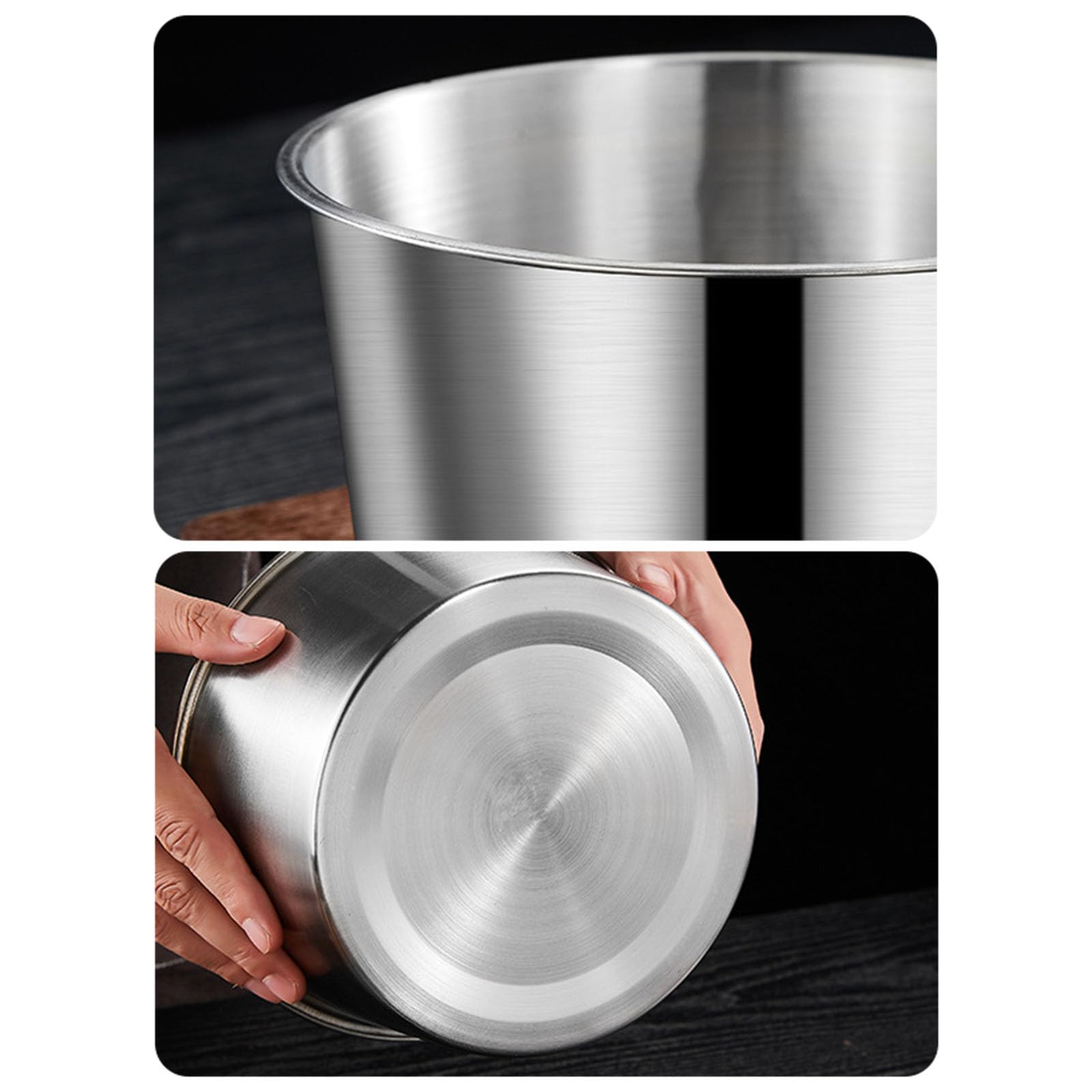 5-teiliges Edelstahl-Schüssel-Set mit sicherem Deckel, Lunch-Behälter, effiziente Organisation, stapelbare Aufbewahrungsschüsseln