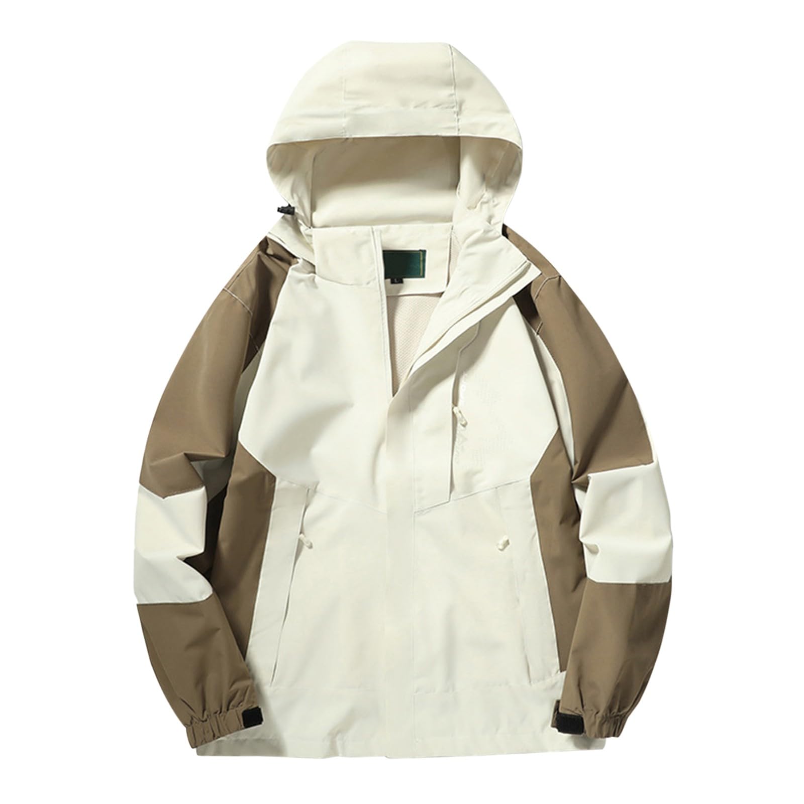 Vestes de randonnée imperméables pour homme - Coupe-vent à capuche en softshell - Plusieurs poches - Coupe-vent - Légères - Pour escalade, trekking, aventure, camping