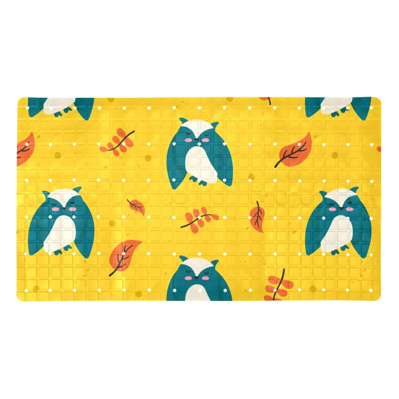 Alfombrilla de baño con diseño de hojas de arce para la ducha de mascotas y hoteles