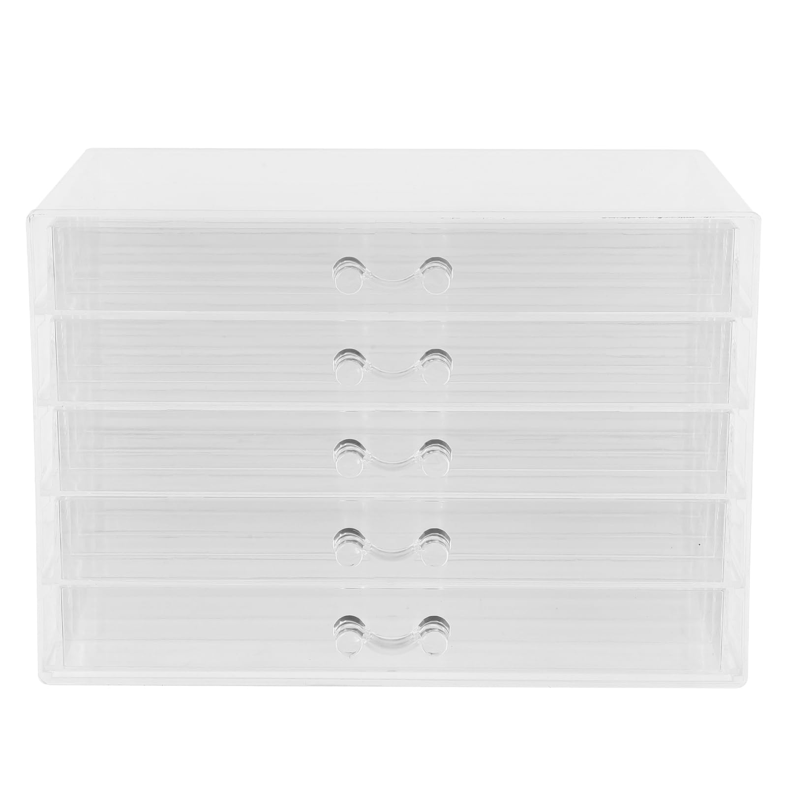 5cajón Organizador de Collares Organizador de Joyas de Bandeja para Exhibir Pulseras Aretes y Anillos Dormitorio de Mujeres y Niñas Material Transparente