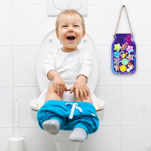 Miniatura 4 de Treela Tarro de recompensa del espacio exterior para niños, tablón de anuncios, tabla de recompensas Galaxy para niños pequeños, entrenamiento para